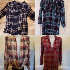 4 flannels !